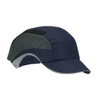 Lightweight Baseball Style Bump Cap with HDPE Protective Liner and Adjustable Back - Short Brim HardCap Aerolite