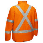 Bisley PC333M6350X hi-vis orange reversible puffer jacket back view