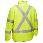 Bisley PC333M6350X hi-vis yellow reversible puffer jacket back view