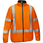 Bisley PC333M6350X hi-vis orange reversible puffer jacket front view