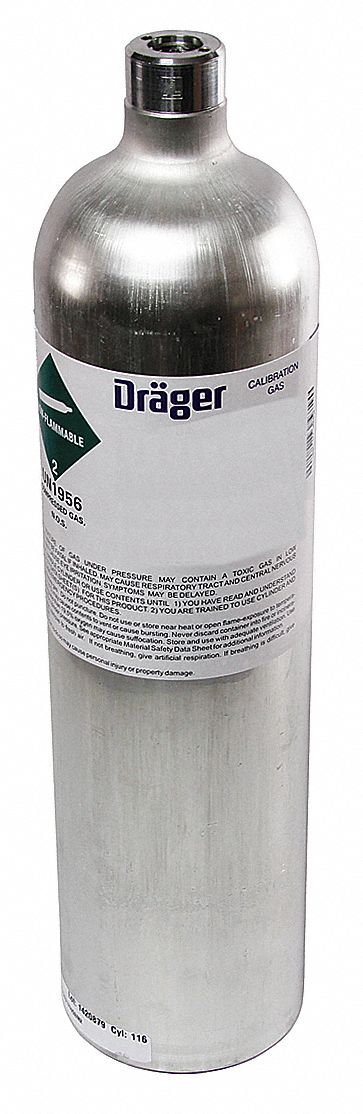 Dräger calibration gas 58 L CH4 CO SO2 O2 in nitrogen - 4594604