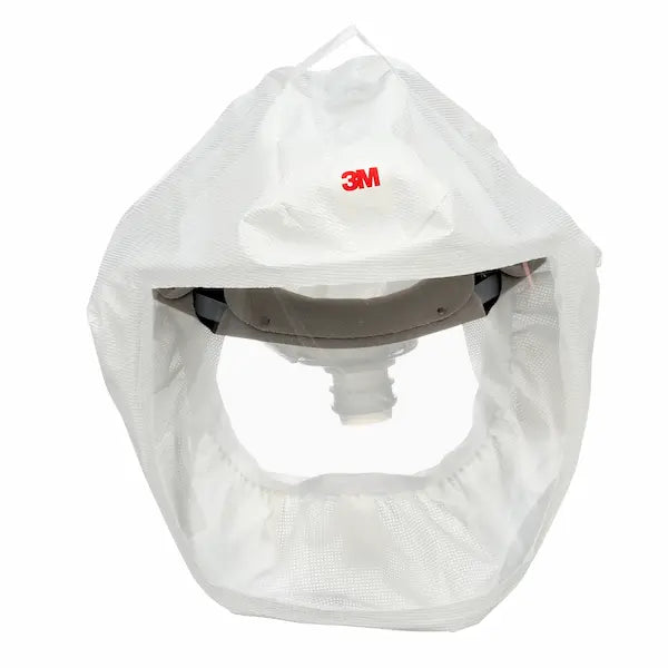 3M Versaflo Headcover with Integrated Head Suspension, S-133L-5, white, medium/large, 5/case