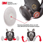 3M Advanced Particulate Filter, 2291, P100, 50 pairs/case - 3M