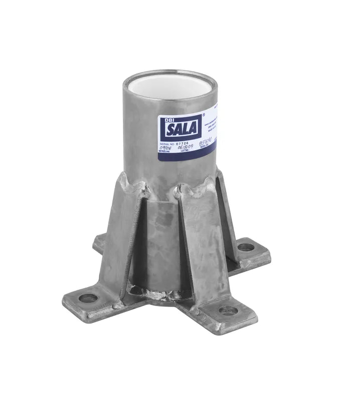 3M DBI-SALA Advanced Floor Mount Sleeve Davit Base, 8518347, silver, 10 in x 10 in x 9 in (25.4 cm x 25.4 cm x 23.6 cm) - DBI-SALA