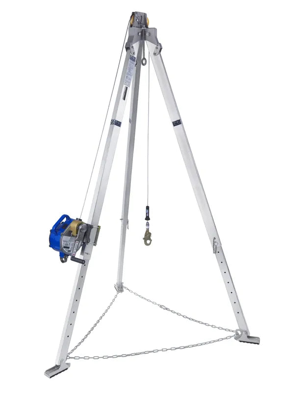 3M DBI-SALA Confined Space Aluminum Tripod with 3-Way SRL 8301098, 50 ft. (15.2 m) Galvanized Cable - DBI-SALA