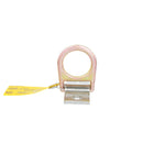 3M DBI-SALA D-ring Anchorage Plate, 2101639, with stainless steel plate, silver, yellow zinc, 0.25 in x 2 in x 4.5 in (6 mm x 51 mm x 114 mm) - DBI-SALA