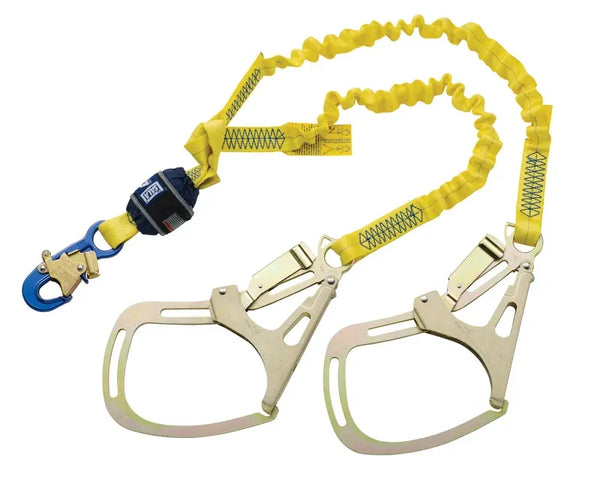 3M DBI-SALA EZ-Stop F2 100% Tie-Off Stretch Web Shock-Absorbing Lanyard 1246350C, 6 ft (1.8 m)
