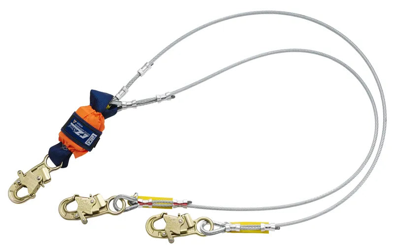 3M DBI-SALA EZ-Stop Leading Edge 100% Tie-Off Cable Shock-Absorbing Lanyard 1246067C, Orange, 6 ft (1.8 m) - DBI-SALA