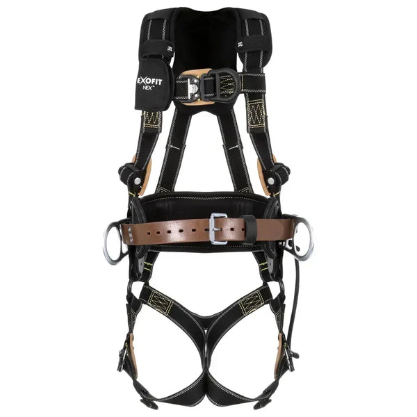 3M DBI-SALA ExoFit NEX Comfort Arc Flash Lineman Positioning Safety Harness with 2D Belt 1114324C, Large, D24