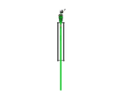 3M DBI-SALA FlexiGuard M200 Adjustable Height Mast 8530892, Single User, 15 ft Reach, 14.8-20 ft Height - DBI-SALA