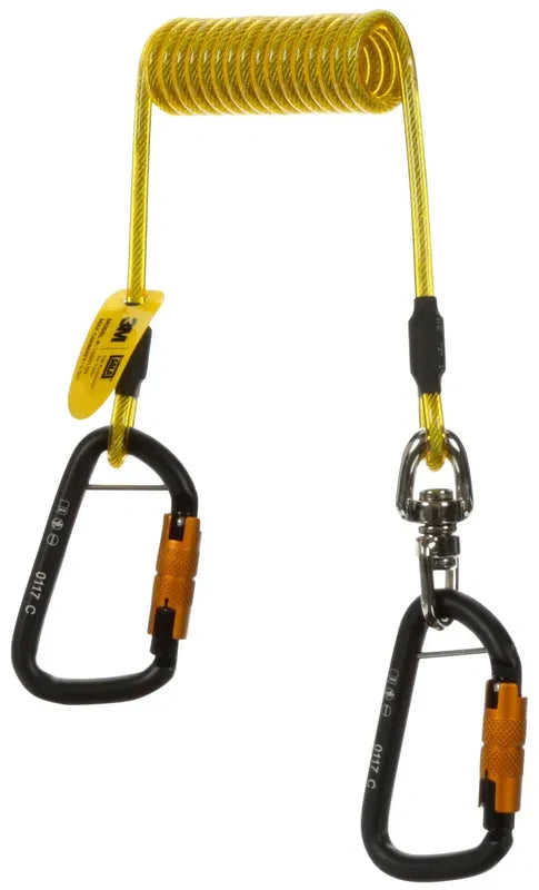 3M DBI-SALA Hook2Hook Coil Tether with Swivel 1500159