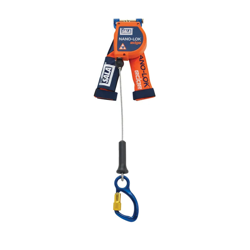 3M DBI-SALA Nano-Lok Edge Self Retracting Lifeline, 3500221, cable, quick connect, 8 ft (2.4 m) web - DBI-SALA