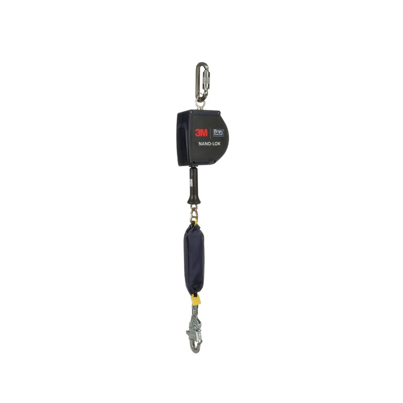 3M DBI-SALA Nano-Lok Extended Length Self Retracting Lifeline, 4.5 m Stainless Steel Cable 3501697, 1 EA - DBI-SALA
