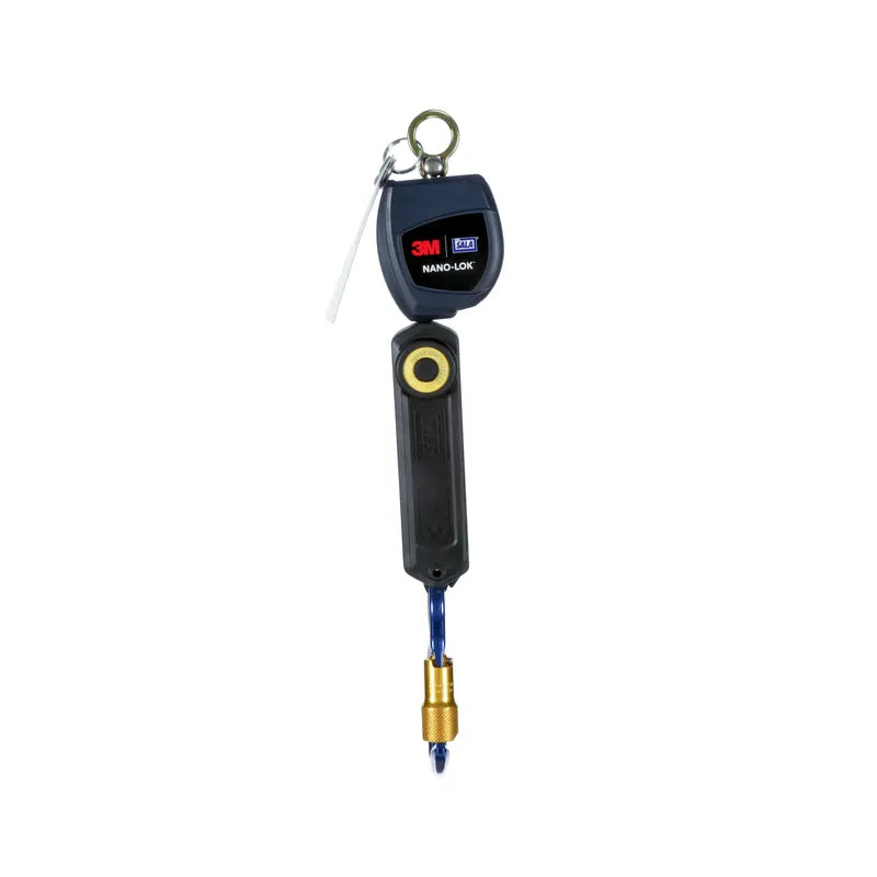 3M DBI-SALA Nano-Lok Personal Self Retracting Lifeline 3101213, Single-leg, Web, 6 ft. (1.8m), 1 EA - DBI-SALA