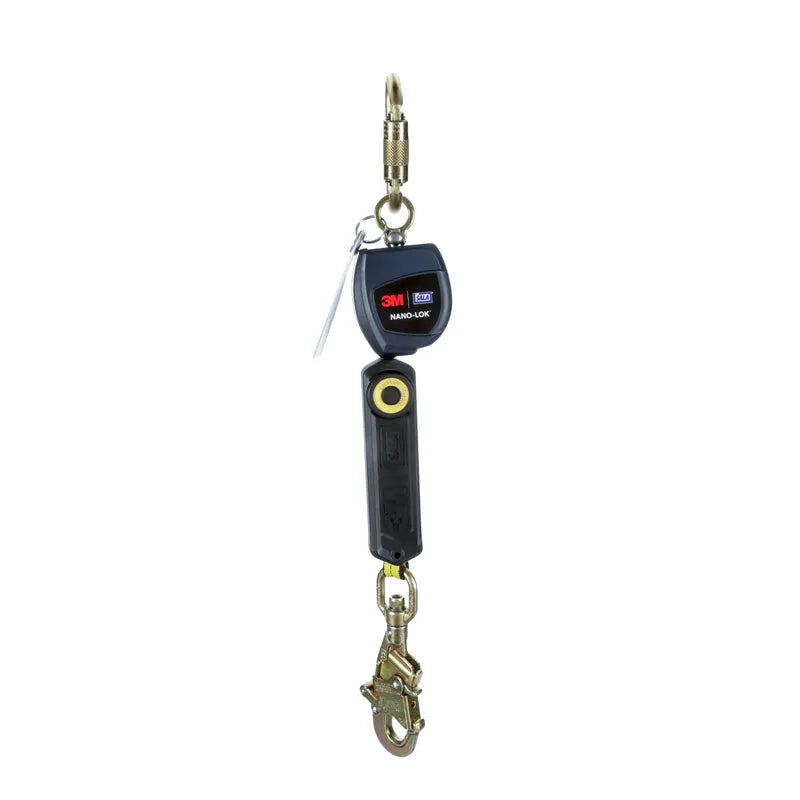 3M DBI-SALA Nano-Lok Personal Self Retracting Lifeline 3101221, Single-leg, Web, 6 ft. (1.8m), 1 EA - DBI-SALA