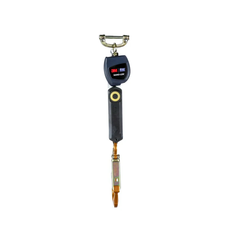 3M DBI-SALA Nano-Lok Personal Self Retracting Lifeline 3101232, Single-leg, Web, 6 ft. (1.8m), 1 EA - DBI-SALA