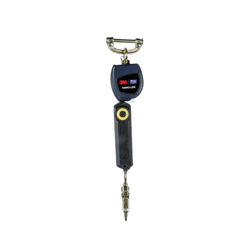 3M DBI-SALA Nano-Lok Personal Self Retracting Lifeline 3101233, Single-leg, Web, 6 ft. (1.8m), 1 EA - DBI-SALA