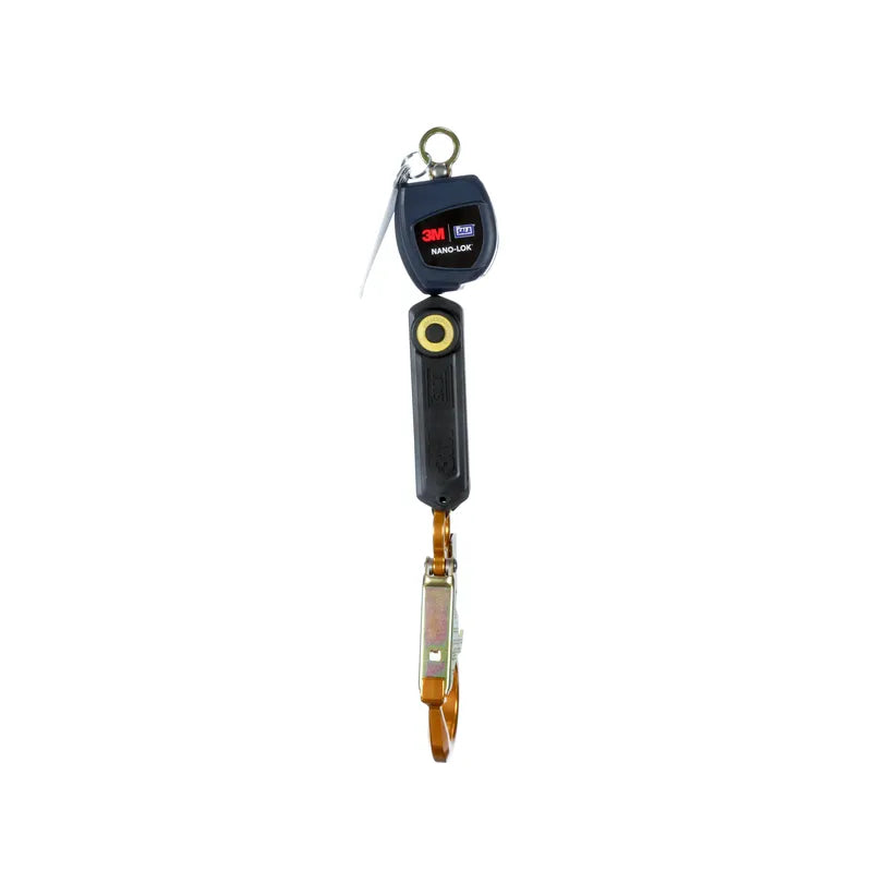 3M DBI-SALA Nano-Lok Personal Self Retracting Lifeline 3101255, Single-leg, Web, 6 ft. (1.8m), 1 EA - DBI-SALA