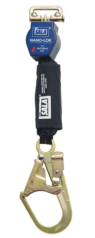 3M DBI-SALA Nano-Lok Self Retracting Lifeline, 3101508, quick connect, 6 ft (2.4 m) web