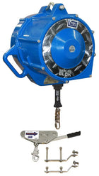 3M DBI-SALA Rollgliss Descender, 3303015, sloped/automatic retract, galvanized cable lifeline, blue, 200 ft (61 m) - DBI-SALA