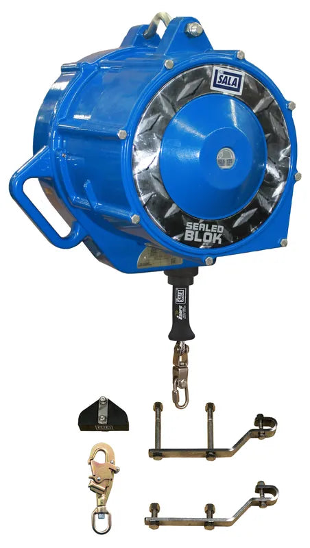 3M DBI-SALA Rollgliss Descender, 3303019, sloped/automatic retract, blue, 200 ft (61 m)