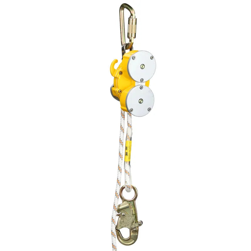 3M DBI-SALA Rollgliss R550 Rescue and Descent Device Rope Lifeline Assembly with Snap Hooks 3900214, 3/8 in Kernmantle, 350 ft - 3M