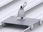 3M DBI-SALA Roof Top Anchor, 2100138, silver, 13.8 in x 17.3 in x 9 in (35 cm x 44 cm x 23 cm) - DBI-SALA