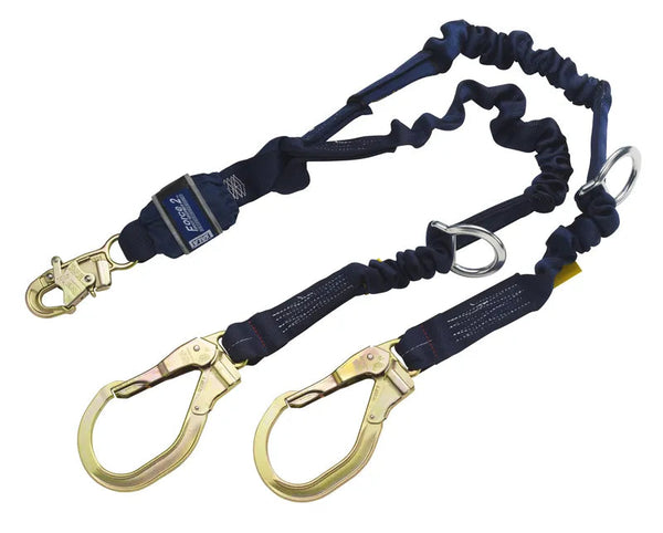 3M DBI-SALA ShockWave F2 100% Tie-Off Rescue Stretch Web Shock-Absorbing Lanyard 1246030, 6 ft (1.8 m)