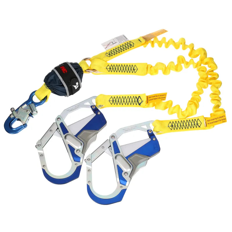 3M DBI-SALA Twin-Leg Stretch Web Shock-Absorbing Lanyard 1246591C, 132 - 310 lb (59.9 - 140.6 kg), 6 ft (1.83 m) - DBI-SALA