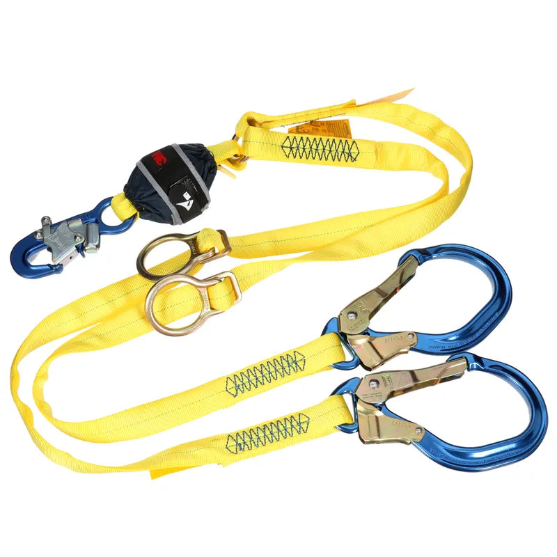 3M DBI-SALA Twin-Leg Tie-Back Web Shock-Absorbing Lanyard 1246596C, 132 - 310 lb (59.9 - 140.6 kg), 6 ft (1.83 m) - DBI-SALA