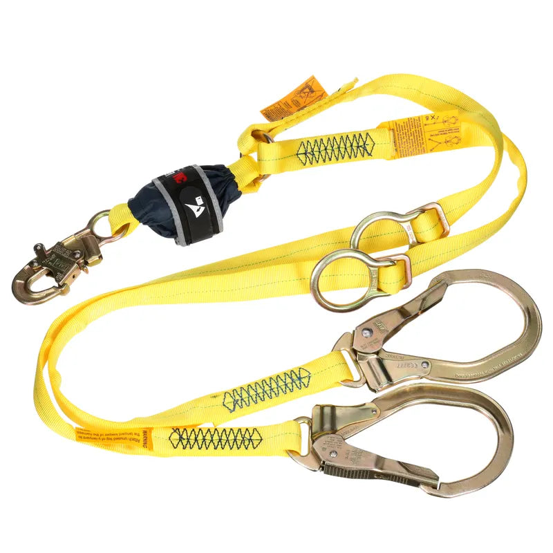 3M DBI-SALA Twin-Leg Tie-Back Web Shock-Absorbing Lanyard 1246597C, 132 - 310 lb (59.9 - 140.6 kg), 6 ft (1.83 m) - DBI-SALA