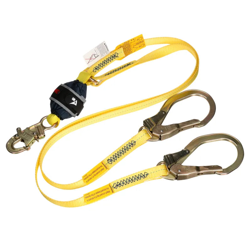 3M DBI-SALA Twin-Leg Web Shock-Absorbing Lanyard 1246024C, 132 - 310 lb (59.9 - 140.6 kg), 6 ft (1.83 m) - DBI-SALA