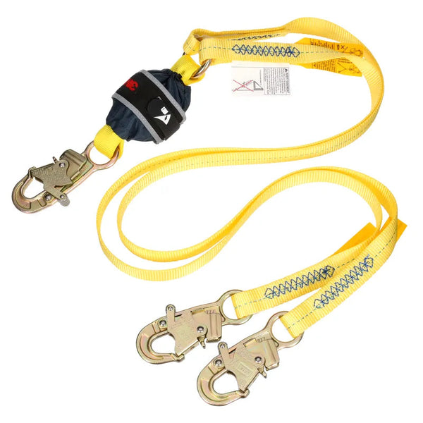 3M DBI-SALA Twin-Leg Web Shock-Absorbing Lanyard 1246576C, 132 - 310 lb (59.9 - 140.6 kg), 6 ft (1.83 m)