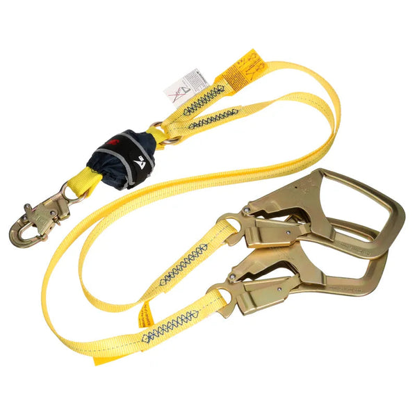 3M DBI-SALA Twin-Leg Web Shock-Absorbing Lanyard 1246581C, 132 - 310 lb (59.9 - 140.6 kg), 6 ft (1.83 m)