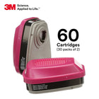 3M Organic Vapour Cartridge/Filter, 60921, 30 pairs/case - 3M
