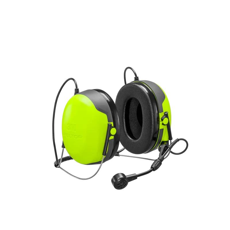 3M PELTOR CH-3 Headset MT74H52B-110, Neckband, Yellow, FLX2 - PELTOR