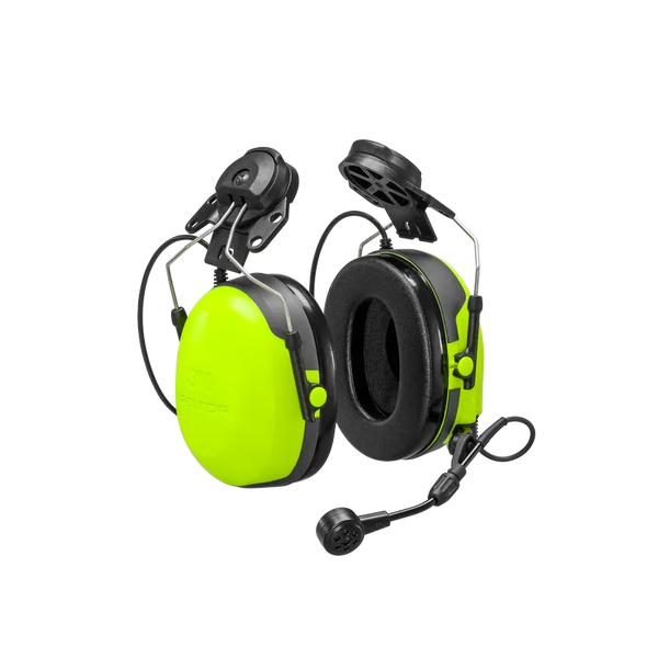 3M PELTOR CH-3 Headset MT74H52P3E-110, Hard Hat Attached, Yellow, FLX2
