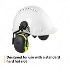 3M PELTOR Helmet Attached Earmuffs X4P5E-OR, Electrically Insulated, 10/Case - PELTOR