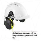 3M PELTOR Helmet Attached Earmuffs X4P5E-OR, Electrically Insulated, 10/Case - PELTOR