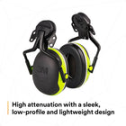 3M PELTOR Helmet Attached Earmuffs X4P5E, Electrically Insulated, 10/Case - PELTOR