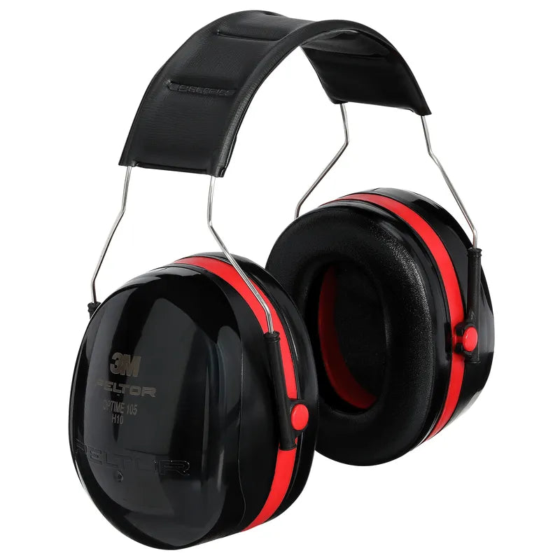 3M PELTOR Optime 105 Earmuffs, H10A, over-the-head, 10 pairs per case - PELTOR