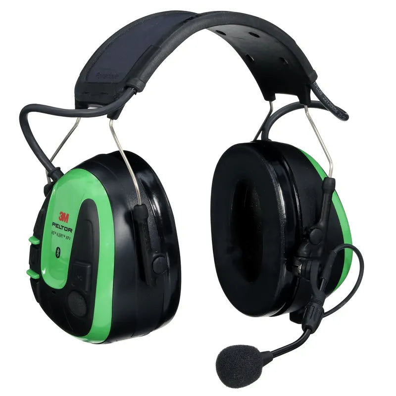 3M PELTOR WS ALERT XPV Headset MRX21A1WS7, App, Green, Headband, Solar Powered, MultiPoint Bluetooth, 10 ea/Case - PELTOR