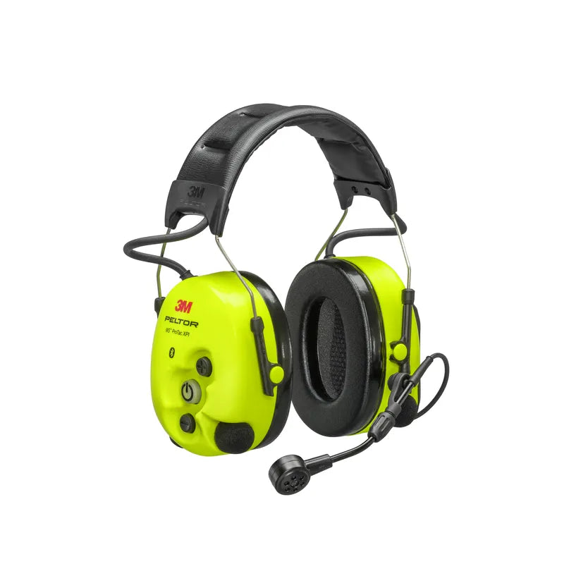 3M PELTOR WS ProTac XPI Level Dependent Bluetooth Headset MT15H7AWS6, Headband, Yellow, NRR 26 dB, CSA A - PELTOR