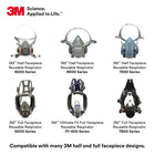 3M Particulate Filter, 2096, P100, with nuisance level acid gas relief, 50 pairs/case - 3M