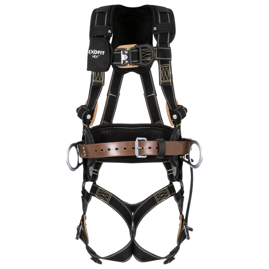 3M DBI-SALA ExoFit NEX Comfort Arc Flash Lineman Positioning Safety Harness with 2D Belt 1114325C, Large, D25