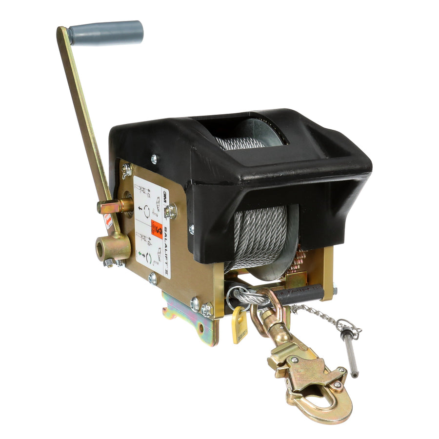 3M DBI-SALA Salalift II Winch, 8102009, anodized yellow, black, 90 ft (27 m)