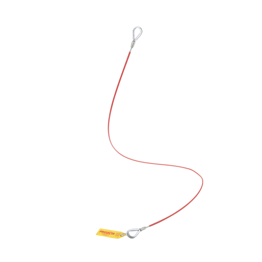 3M Protecta Loop End Tie-Off Adapter Anchor AJ400G-3, Red PVC Coated Galvanized Steel, 3 ft (.9 m)