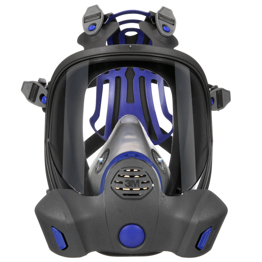 3M Secure Click Full Facepiece Reusable Respirator FF-802, Medium, 4/Case