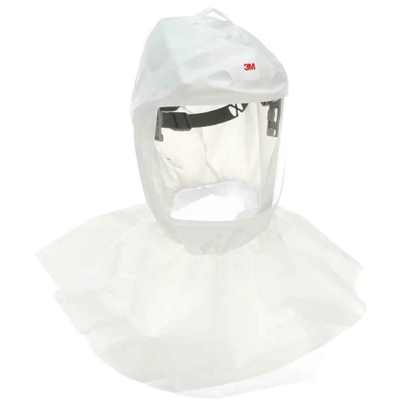 3M Versaflo Painter's Hood Assembly with Inner Shroud and Premium Head Suspension, S-757, white, 1/case - 3M