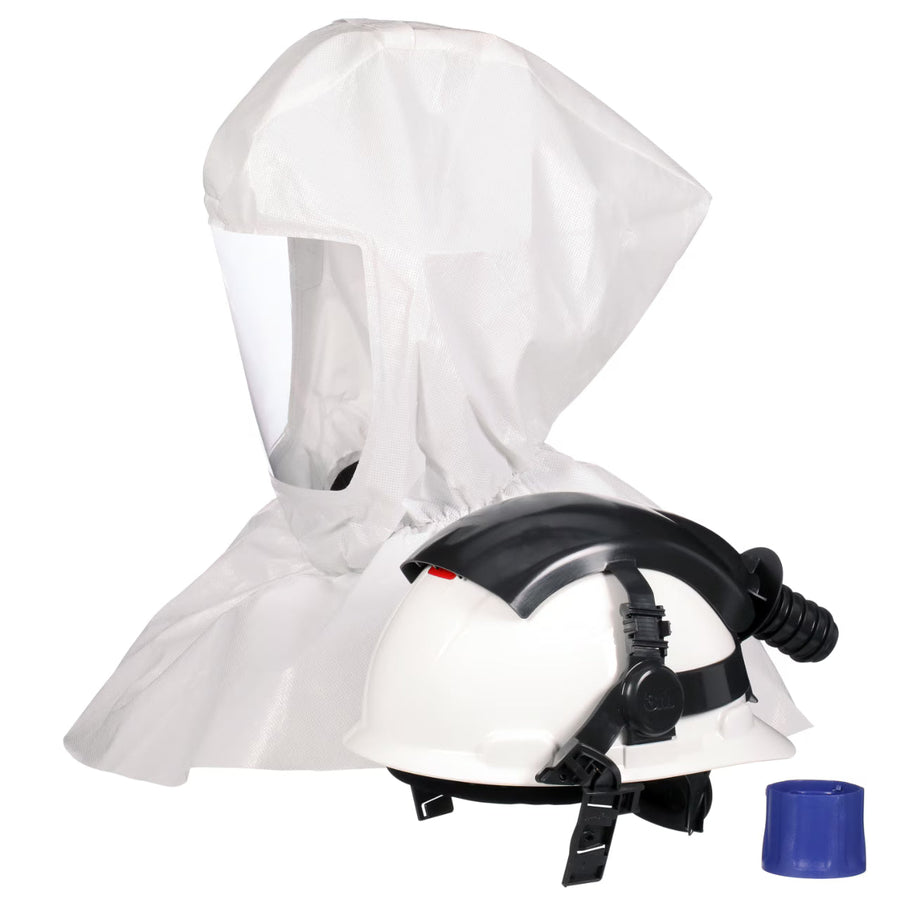 3M Versaflo S-Series Hood Assembly S-665, with Inner Collar and Hard Hat, 1 EA/Case